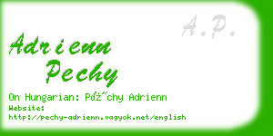 adrienn pechy business card